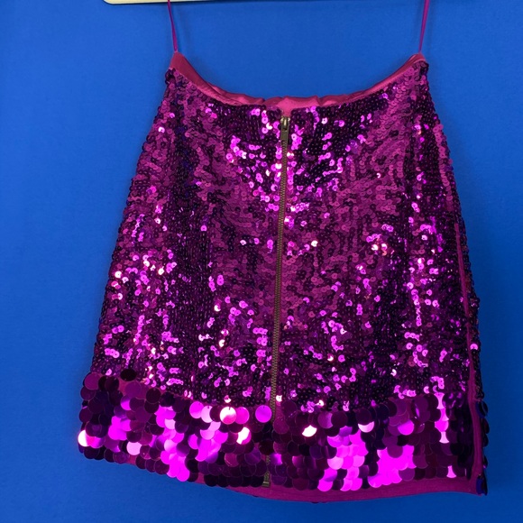 Bedo purple sequins skirt - Picture 2 of 3